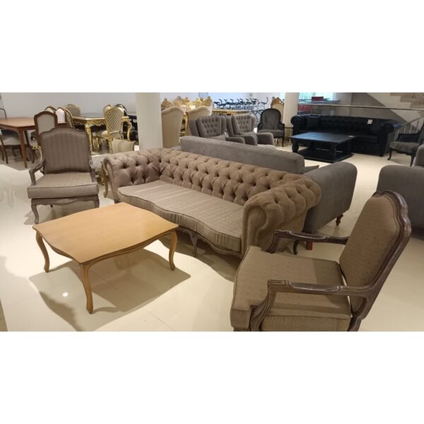 مبل استیل 5 نفره کاناپه چستر + مبل فرانسوی