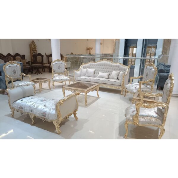 مبل استیل 9 نفره لویی +لاوست پتینه