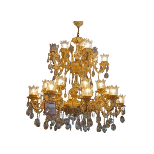 لوستر ایتالیایی دو طبقه رنگ فرانسوی 10+5