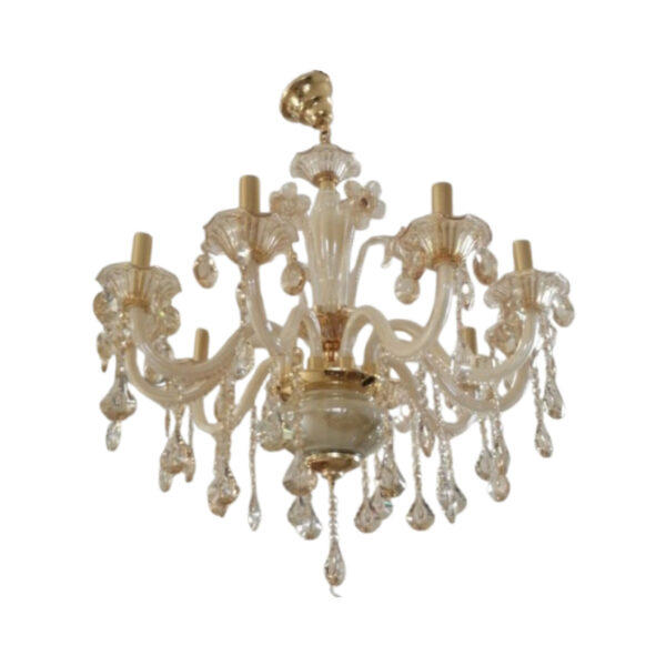 لوستر بلوری موجی - 10 شاخه