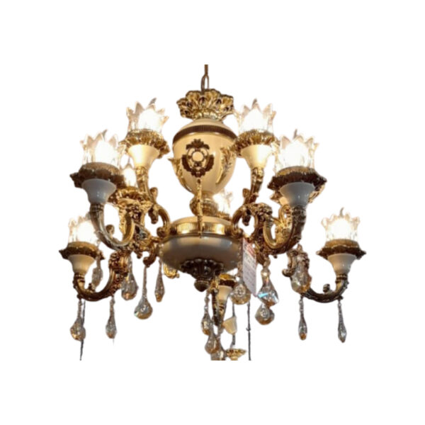 لوستر 5 شاخه کاپی طلایی