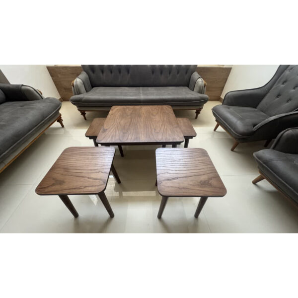 میز جلو مبلی 5 تیکه پایه سوزنی