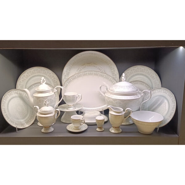 سرویس چینی لورین 128 پارچه مدل تاراز طلا