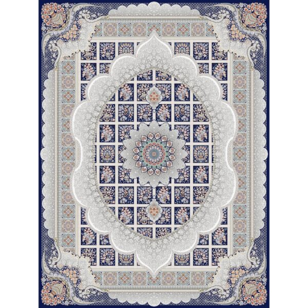 فرش 700 شانه 3/5*2/5 سورمه ای مدل 25607